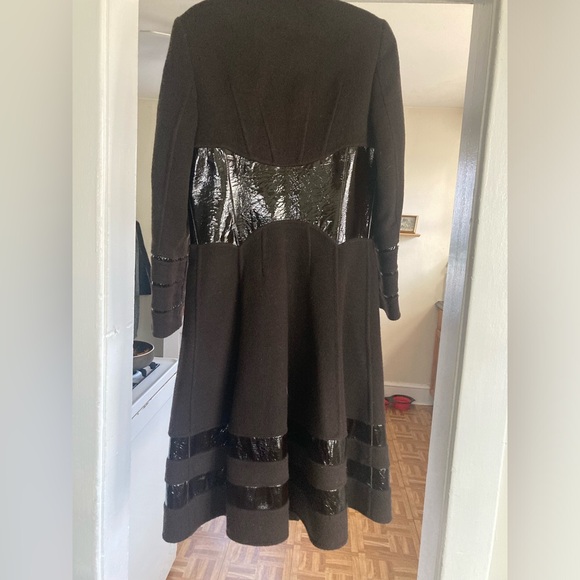 Brown Full Length Wool Coat - Picture 2 of 5